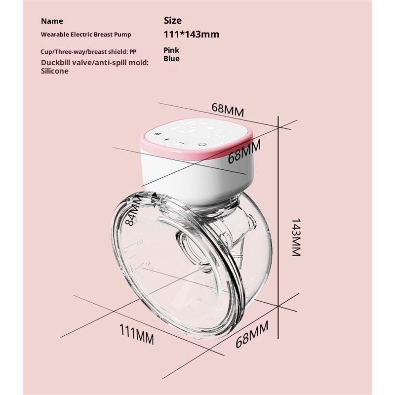 Upgraded Wearable Breast Pump, Hands-Free Design with Extended Battery Life & LED Display, Double Electric Portable Pump with 5ModesPink - Image 5