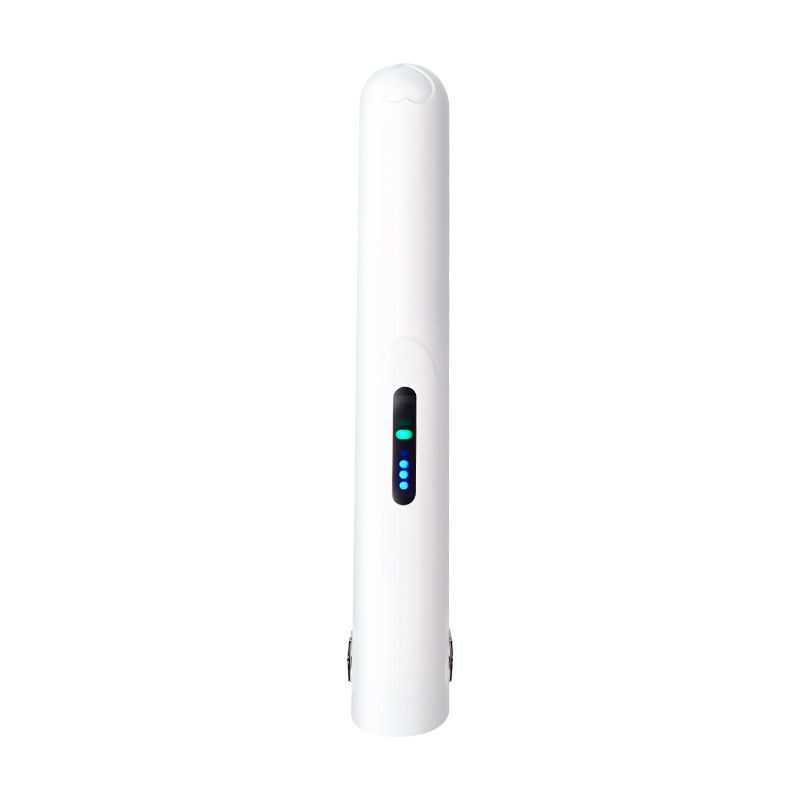 Cordless Hair Straightener 2 in 1 Mini Curler and Flat Iron Ceramic Portable USB Rechargeable Travel Hair Styler for Women Men with Pouch (White 19.5*2cm) - Image 2