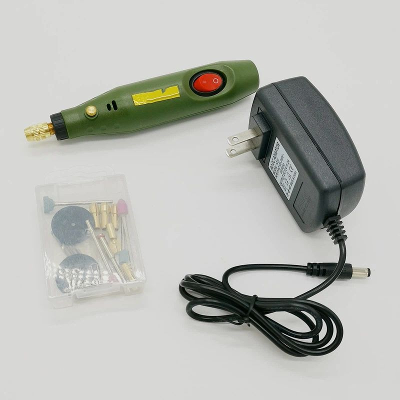 Electric Drill Rotary Tool Grinder Engraver Carver Accessory Kit for Agate Wood Carving Drilling Etching Sanding Polishing 18000RPM (US Plug) - Image 2