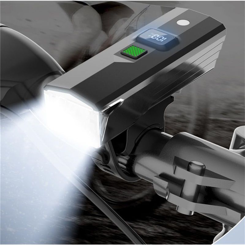 2025 New Bike Lights for Night Riding, 1600 Lumens Rechargeable Super Bright Bicycle Headlight , Waterproof LED Display Bicycle Lights Sets - Image 4