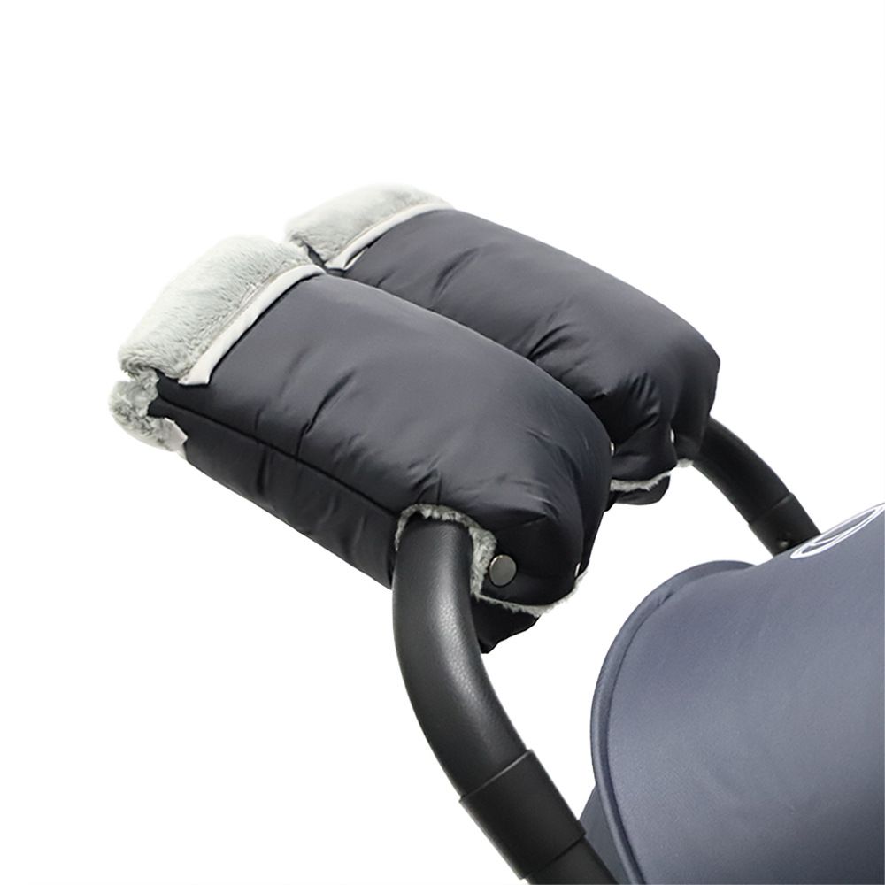 Enfant Stroller Warmmuffs Gloves - Anti-Freeze Stroller Mittens for Handlebars, Water Repellent Hand Warmer Muff for Cold Weather, Plush Lined Stroller Warmmuffs - Image 2