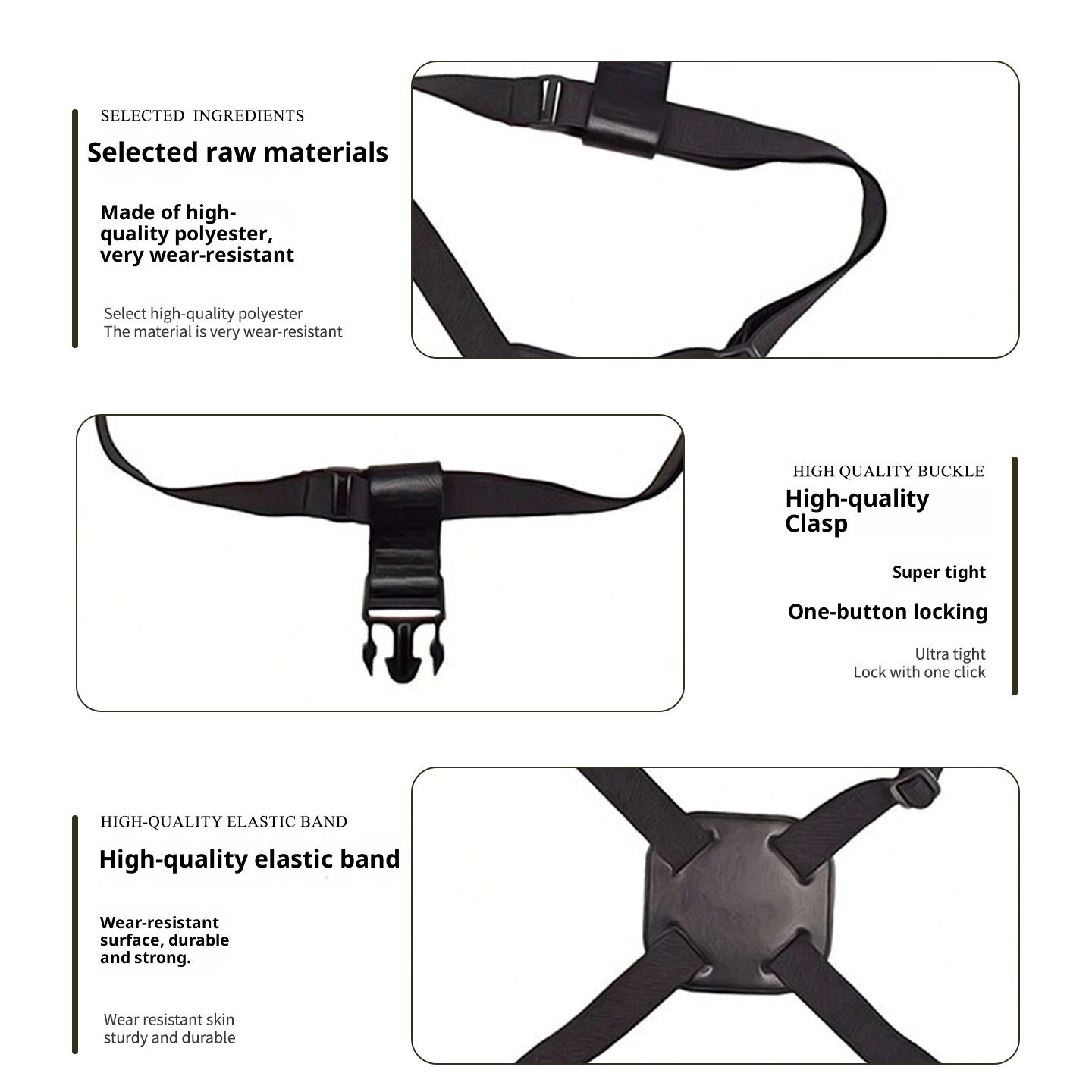 Luggage Bungee Straps for Attaching Bags - 2 Pack Adjustable Elastic Luggage Straps with Buckle, Black Luggage Strap for Suitcases Handle Carry on Add Bag, Backpack, Purse, - Image 2