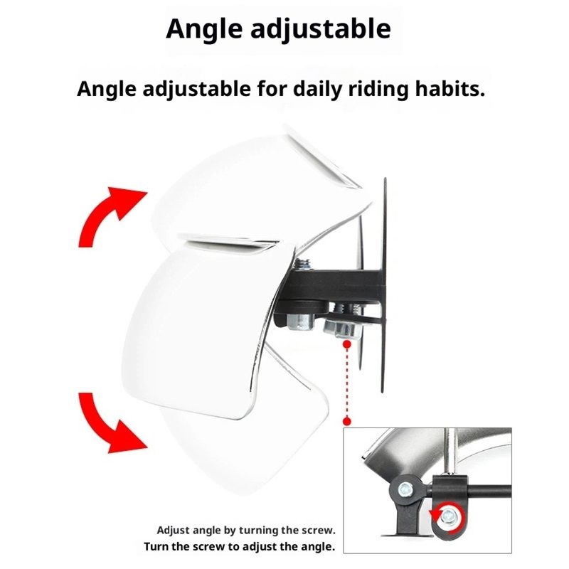 Motorcycle Mirrors 180 Degree Wide-angle Safety Rear View Mirror Blind Spot Side Mirror for Motorcycle, Scooters, Cars, Aircrafts, Boats - Image 4