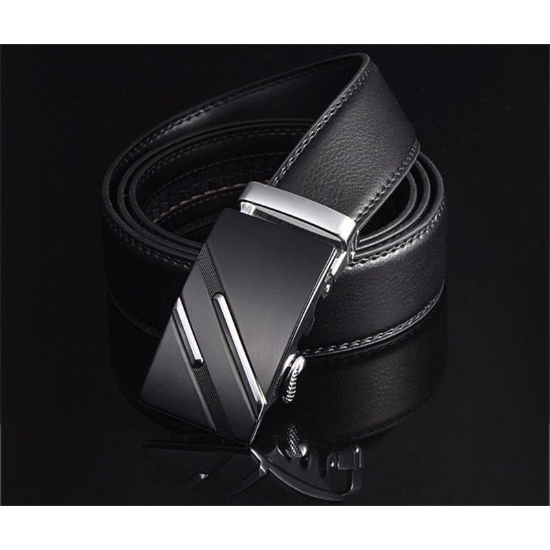 Men's Automatic Belt Leather Business Casual Style Slide belt,  for men Slide Belt Strap Automatic Leather Belt Buckle - Image 5