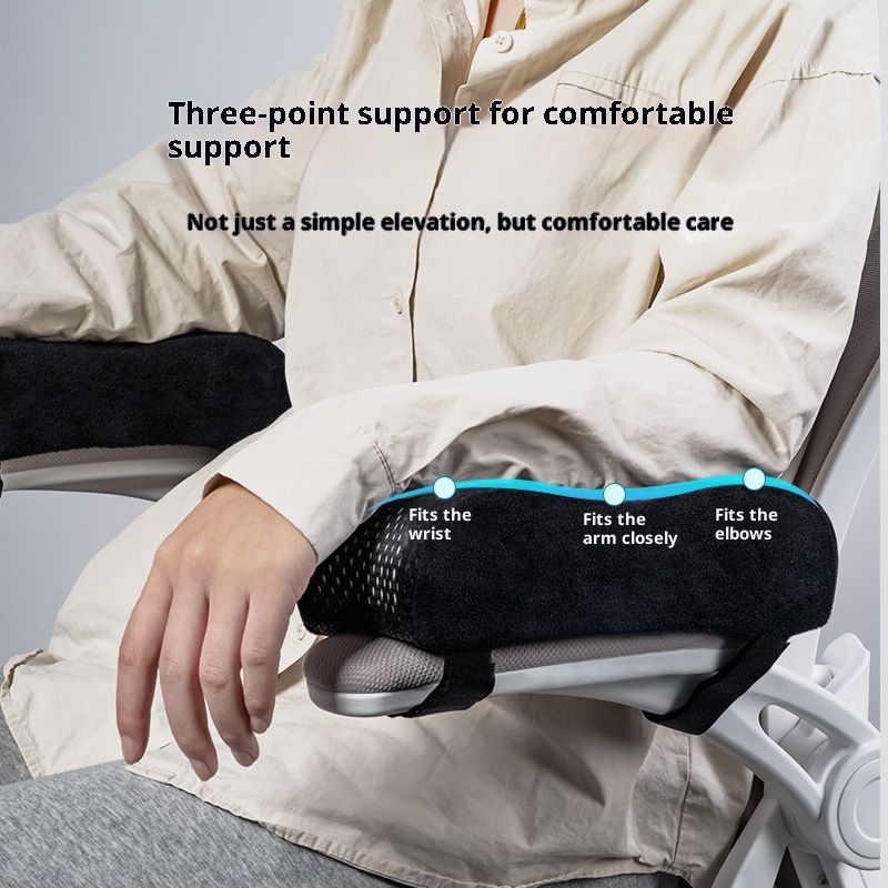 Thick Memory Foam Office Chair Arm Pads - Office Chair Armrest Covers Provide Elbow Cushion and Relieve Pressure - Ergonomic Desk Chair Arm Covers - Gaming, Computer Chair Rest Pads (a pair) - Image 2