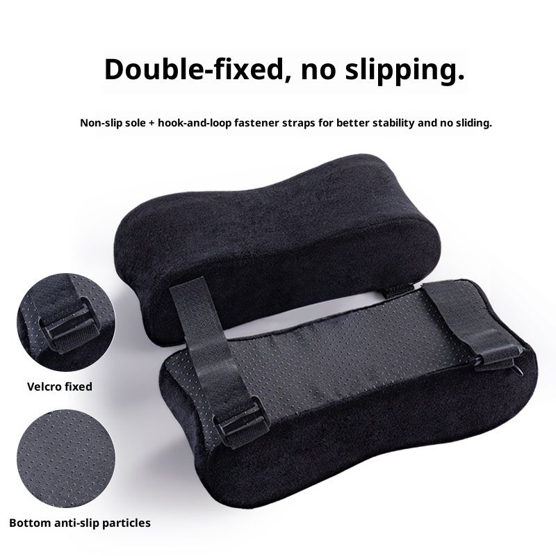 Thick Memory Foam Office Chair Arm Pads - Office Chair Armrest Covers Provide Elbow Cushion and Relieve Pressure - Ergonomic Desk Chair Arm Covers - Gaming, Computer Chair Rest Pads (a pair) - Image 3