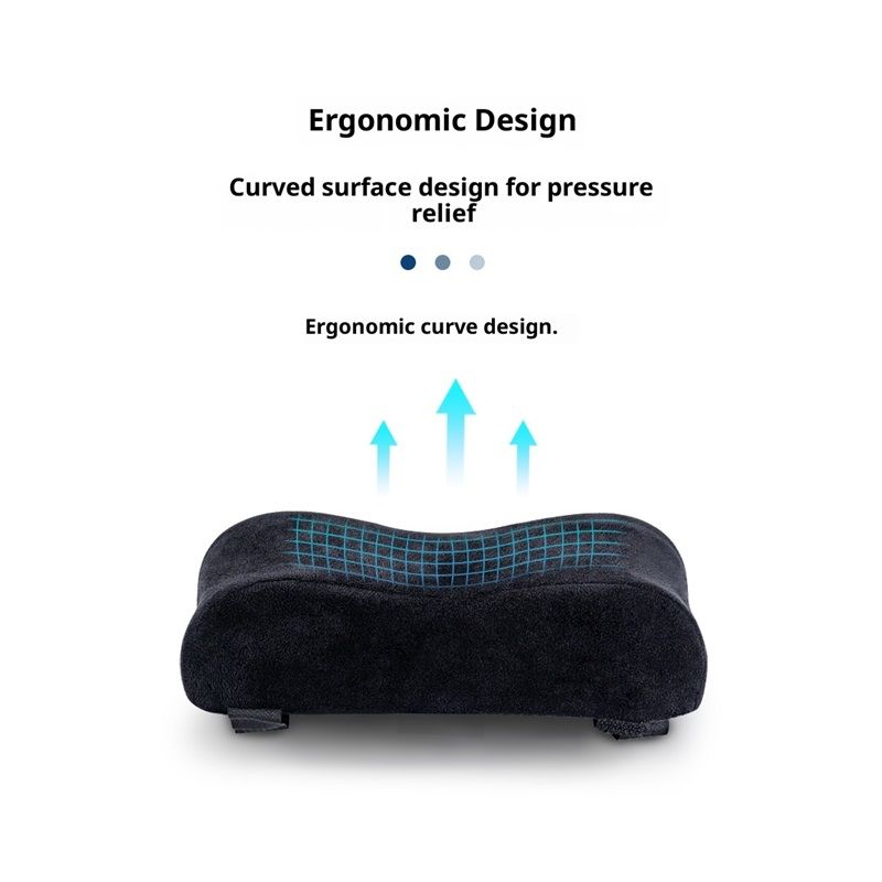 Thick Memory Foam Office Chair Arm Pads - Office Chair Armrest Covers Provide Elbow Cushion and Relieve Pressure - Ergonomic Desk Chair Arm Covers - Gaming, Computer Chair Rest Pads (a pair) - Image 4