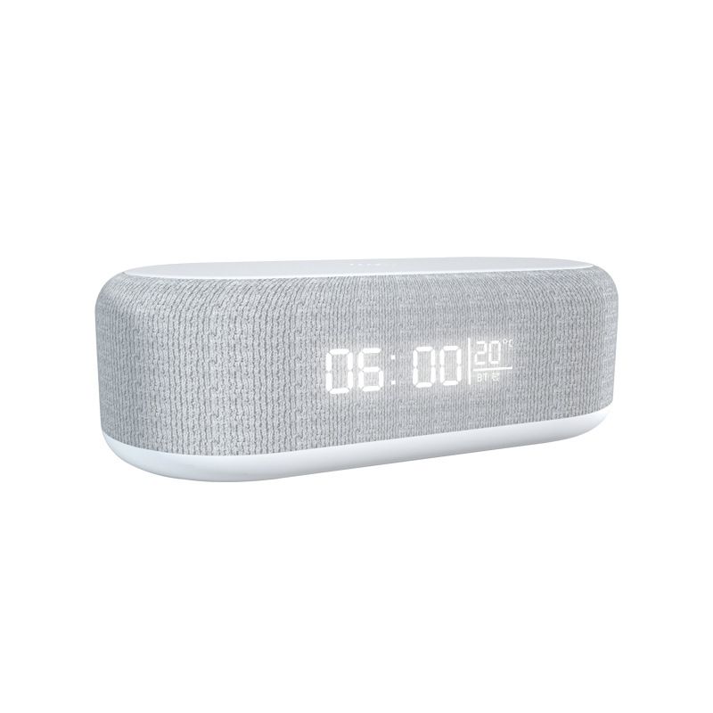 Bluetooth Wireless Speaker, Fast Charging, LED Display, USB Charger, Dimmable Night Light, Alarm Clock Feature, Wireless Charger, Digital Clock, - Image 1