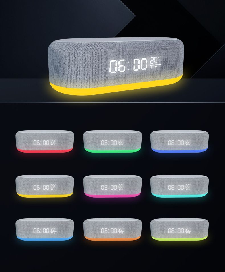 Bluetooth Wireless Speaker, Fast Charging, LED Display, USB Charger, Dimmable Night Light, Alarm Clock Feature, Wireless Charger, Digital Clock, - Image 5