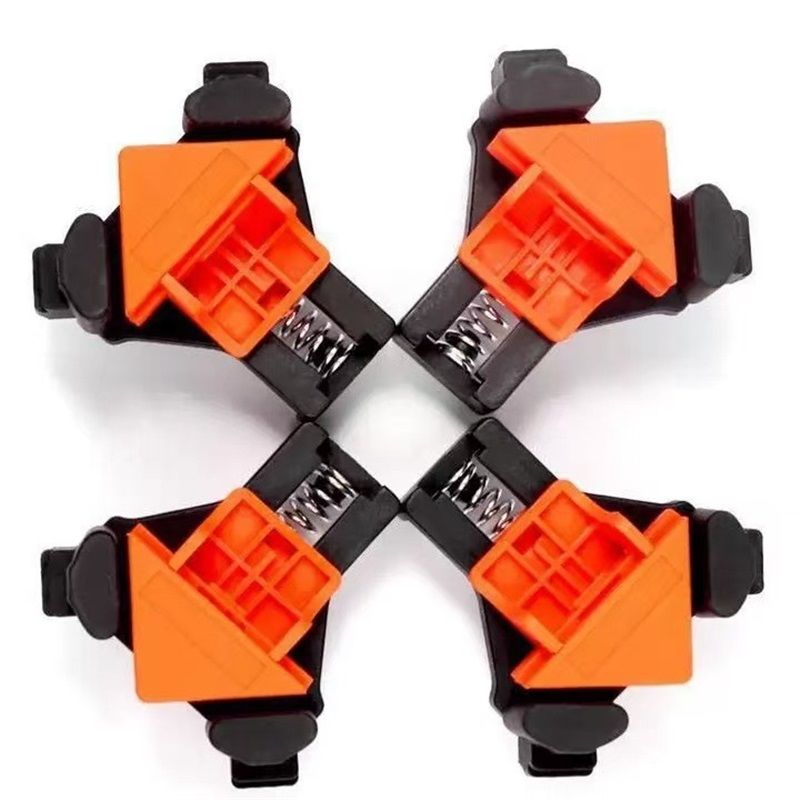 Corner Clamp for Woodworking - 90° Multi-Angle Adjustable Spring Clamps (4Pcs) - Woodworking & Photo Framing Tools, Gifts for Men/Dad/DIYers - Image 1