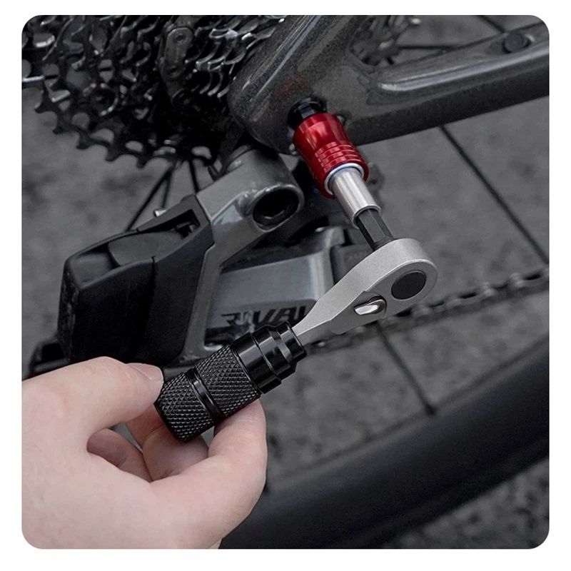 Bike Repair Tool Kit with 10 Magnetic Bits - Alloy Multitool for Bicycle, MTB, Road Cycling - Portable Multifunction Tool Set in One Safety Kit - Image 2