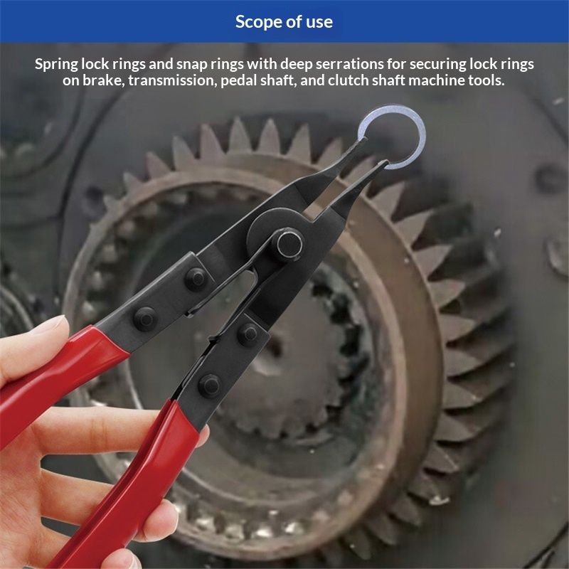 Angle Tip Lock Ring Pliers, Spread Snap Rings on Brakes, Pedal Shafts, Clutch Shafts, Transmissions, Piston Rings, and More with These Mechanic’s Pliers - Image 4