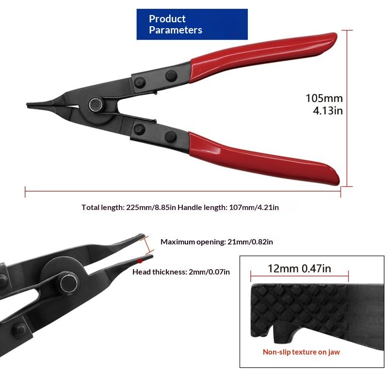 Angle Tip Lock Ring Pliers, Spread Snap Rings on Brakes, Pedal Shafts, Clutch Shafts, Transmissions, Piston Rings, and More with These Mechanic’s Pliers - Image 5
