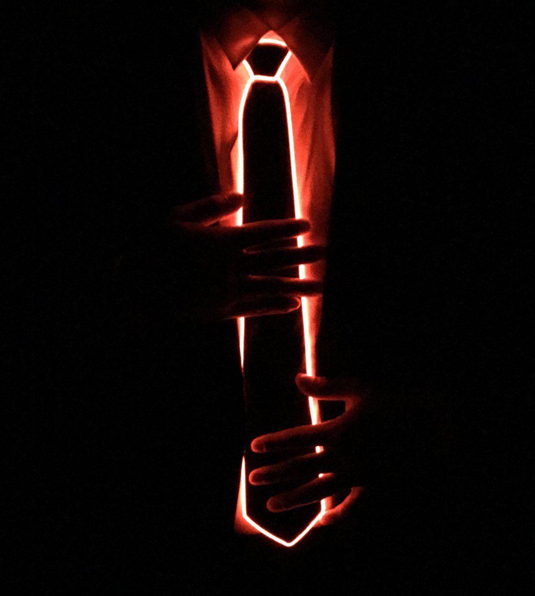 Led Tie Light Up Ties Novelty Necktie For Men LED Light Up Ties Costume Accessory Light Up Neckties（Red） - Image 4