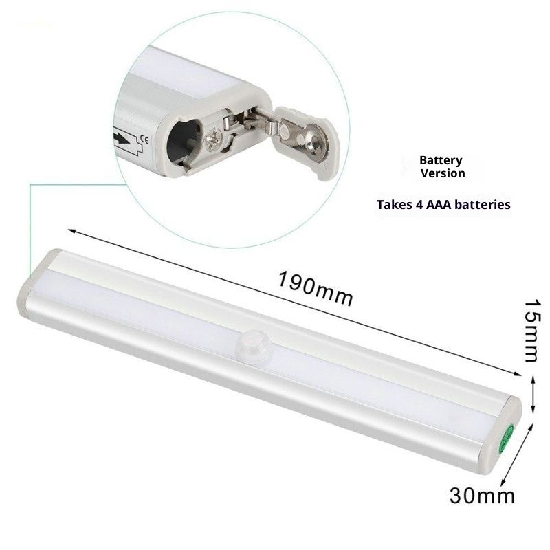 Motion Activated RV Step Lights, 10 LED Battery Operated Motorhome Motion Sensor led Light Strip, Magnetic Night Light Bar for Motorhome Travel,Travel Trailers, Camper (2 Pack) - Image 4