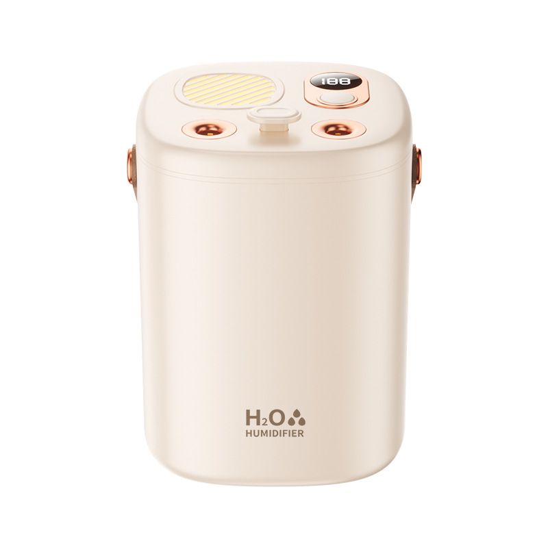 Humidifier for bedroom Portable Cool Mist Humidifiers Auto Shut-Off USB Desk Humidifier,with Warm Night Light and Dual Nozzle Design for Bedroom Travel Office, - Image 1