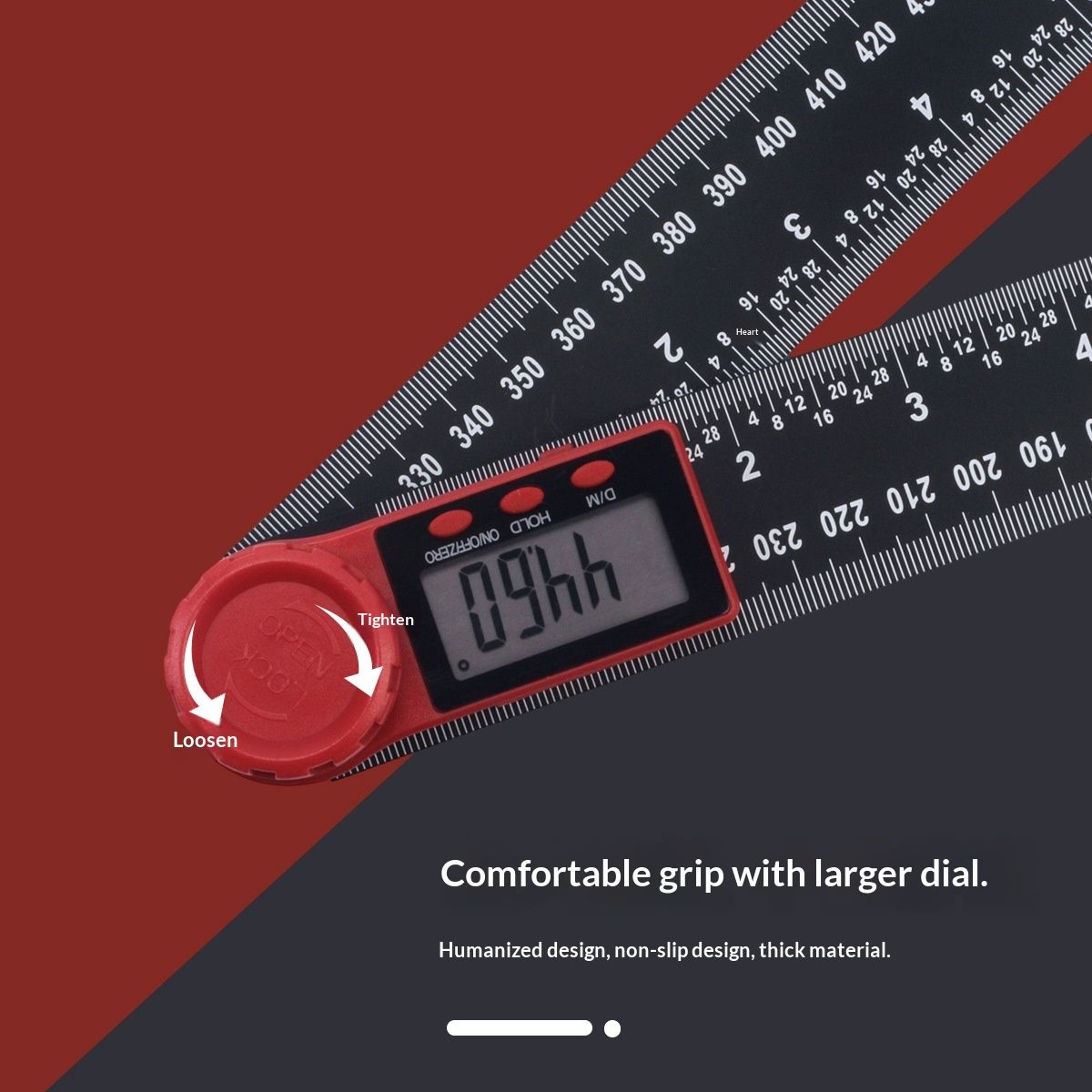 Digital Angle Finder Protractor Third Generation Protractor Angle Finder, Digital Angle Ruler with 7inch/200mm, Angle Gauge for Woodworking/Carpenter/Construction Tools - Image 3