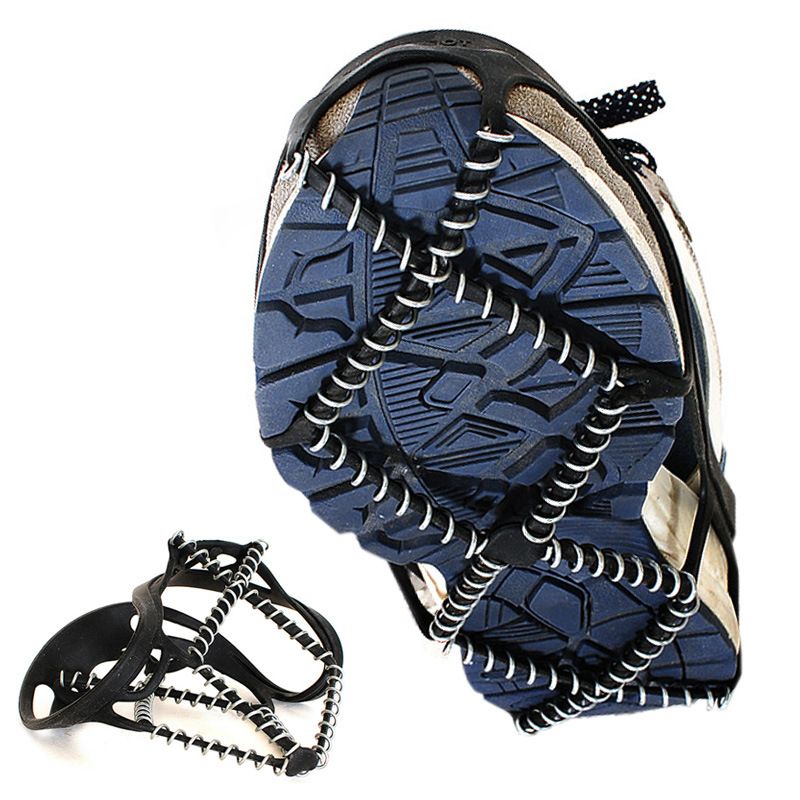 Ice Cleats, Highly Elastic Traction Cleats Grippers Anti Slip Walk Traction Cleats for Hiking Walking on Snow and Ice - Image 1