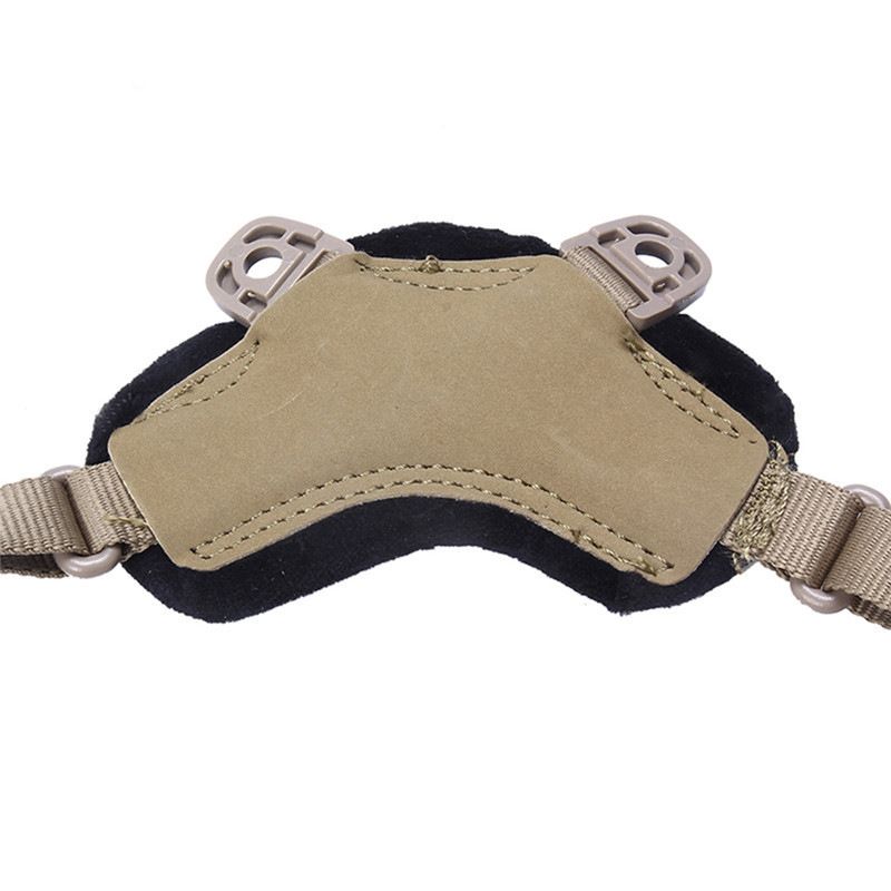 Helmet Chin Strap 4 Points for Tactical Fast  Bump Helmets Helmet Scrim, Suspension System with Bolts and Screws Tan - Image 5