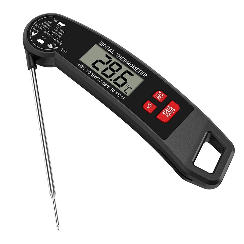 Digital Meat Thermometer - Fast Instant Read Food Thermometer, Waterproof Kitchen Thermometer with Backlight & Hold Function for Cooking, Candy Making, Outside Grill - Image 1