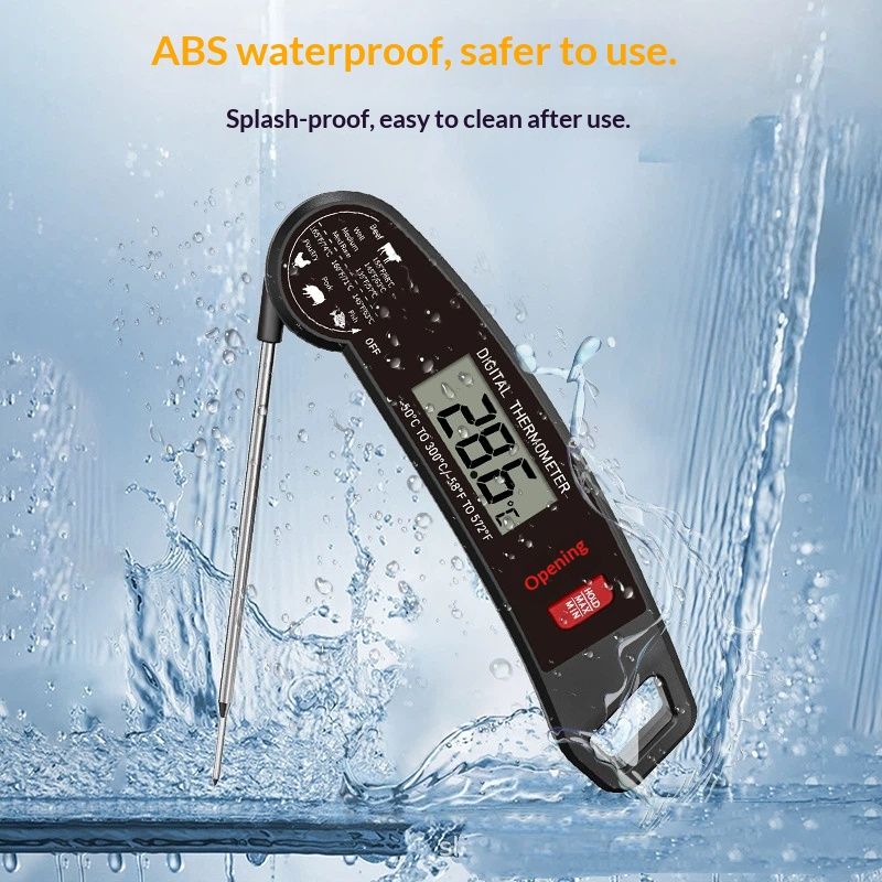 Digital Meat Thermometer - Fast Instant Read Food Thermometer, Waterproof Kitchen Thermometer with Backlight & Hold Function for Cooking, Candy Making, Outside Grill - Image 4