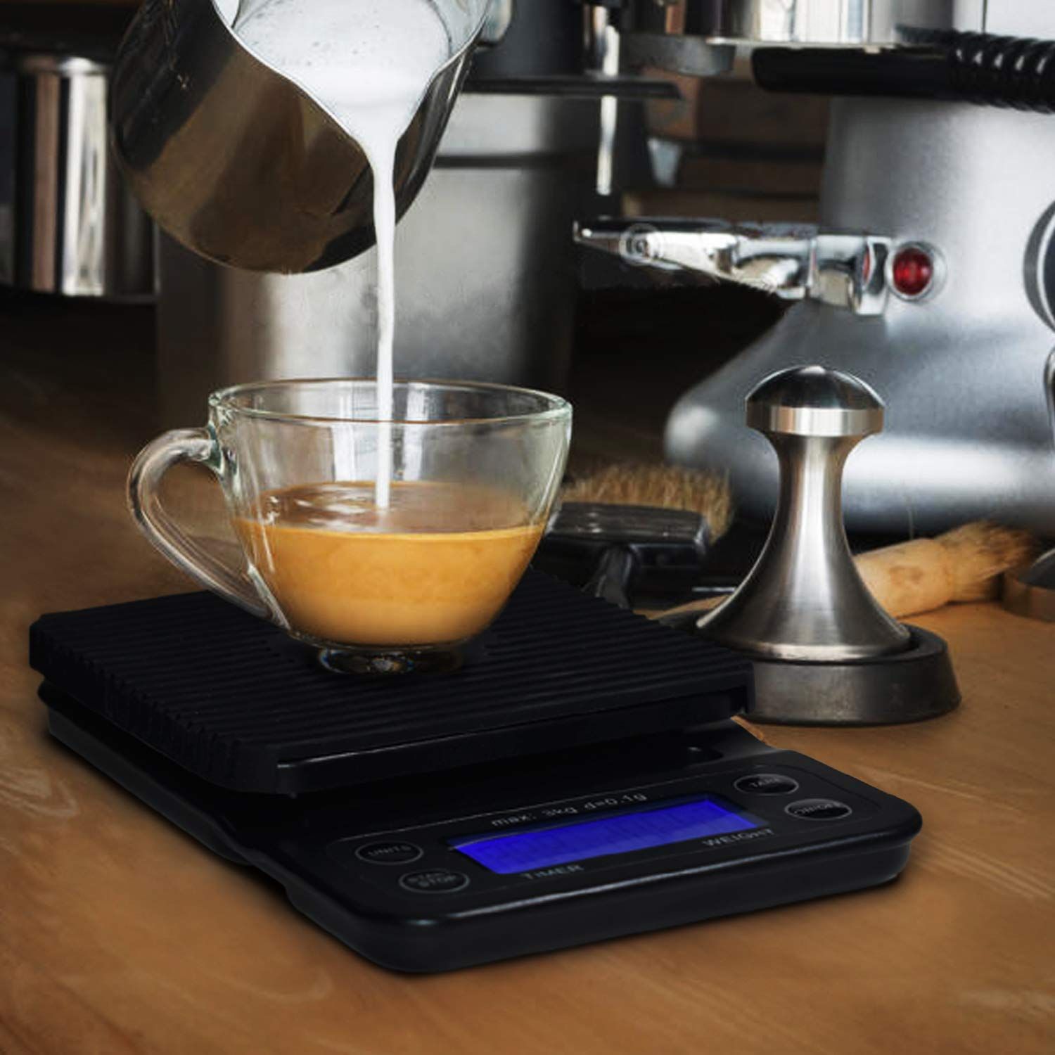 3KG electronic scaleCoffee Scale with Timer Small, Espresso Scale with Timer Small, Espresso Coffee Scale with Timer for Pour Over Coffee black - Image 2