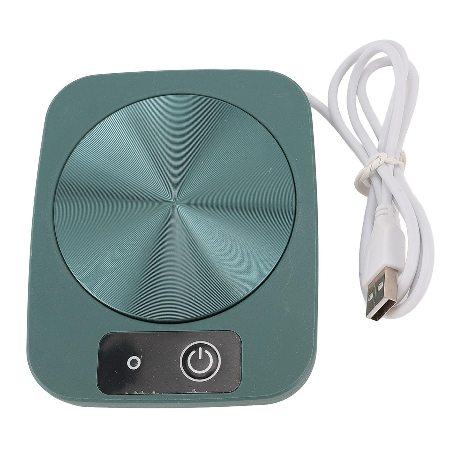 Coffee Mug Warmer with Cup, Coffee Warmer 55℃ Constant Temperature Thermostat Coaster Smart Cup Warmer for Heating Coffee, Beverage, Milk, Tea and Hot Chocolate (Green) - Image 1