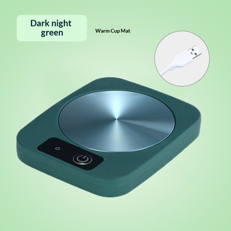 Coffee Mug Warmer with Cup, Coffee Warmer 55℃ Constant Temperature Thermostat Coaster Smart Cup Warmer for Heating Coffee, Beverage, Milk, Tea and Hot Chocolate (Green) - Image 2