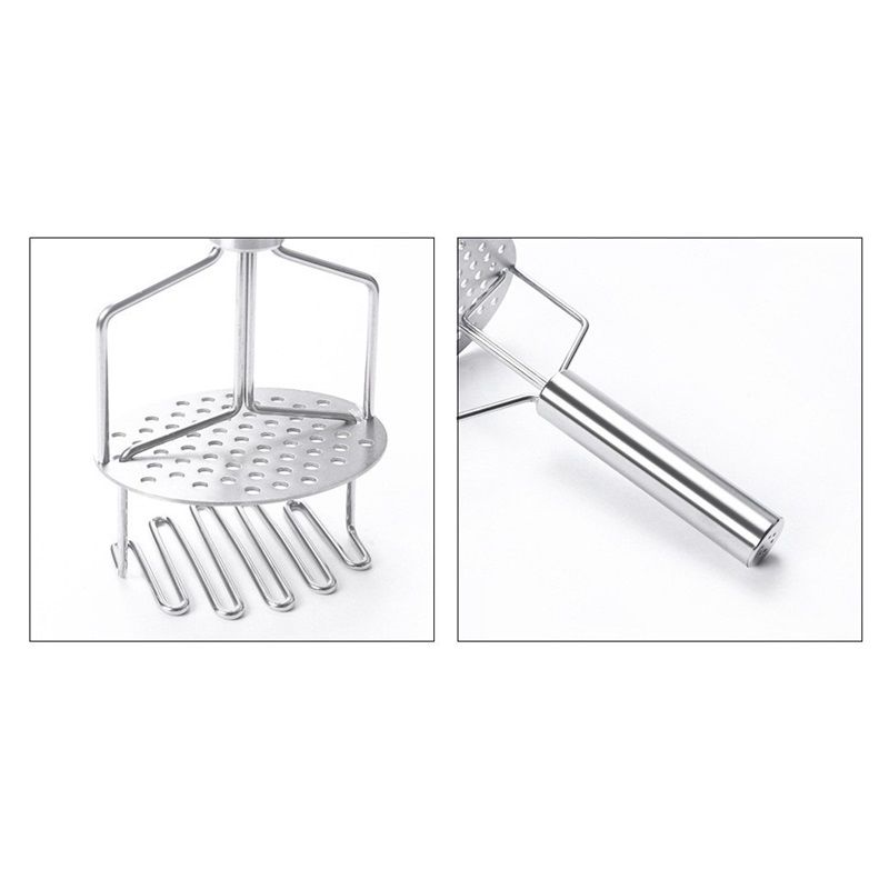 Stainless Steel Potato Masher Double Layer Potato Ricer Kitchen Potato Presser Hand Mashed Potato Maker - Image 4
