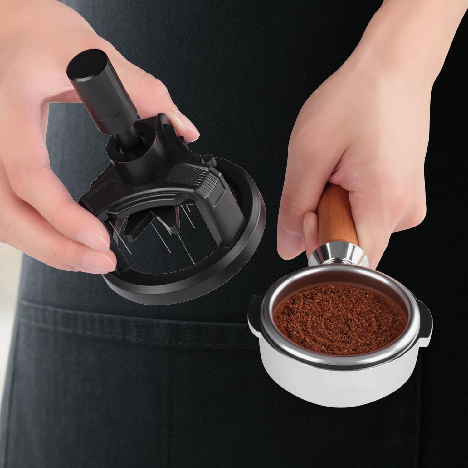 51mm Tool - Adjustable Needle Height and Magnetic Base，Espresso Stirrer Distribution Tool,Adjustable Height,with Magnetic Suction - Image 3