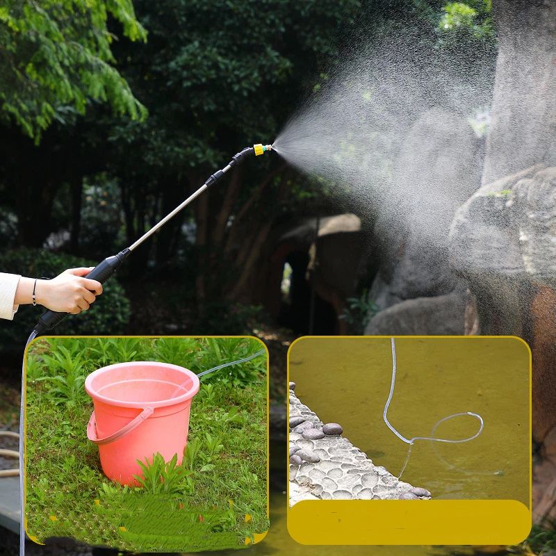 Portable Electric Water Sprayer for Indoor Plant Watering Succulent Plants Hanging Plants Small Pots Waterer, Long Spout Watering Can for Slow Watering Small Cactus Houseplants with - Image 2
