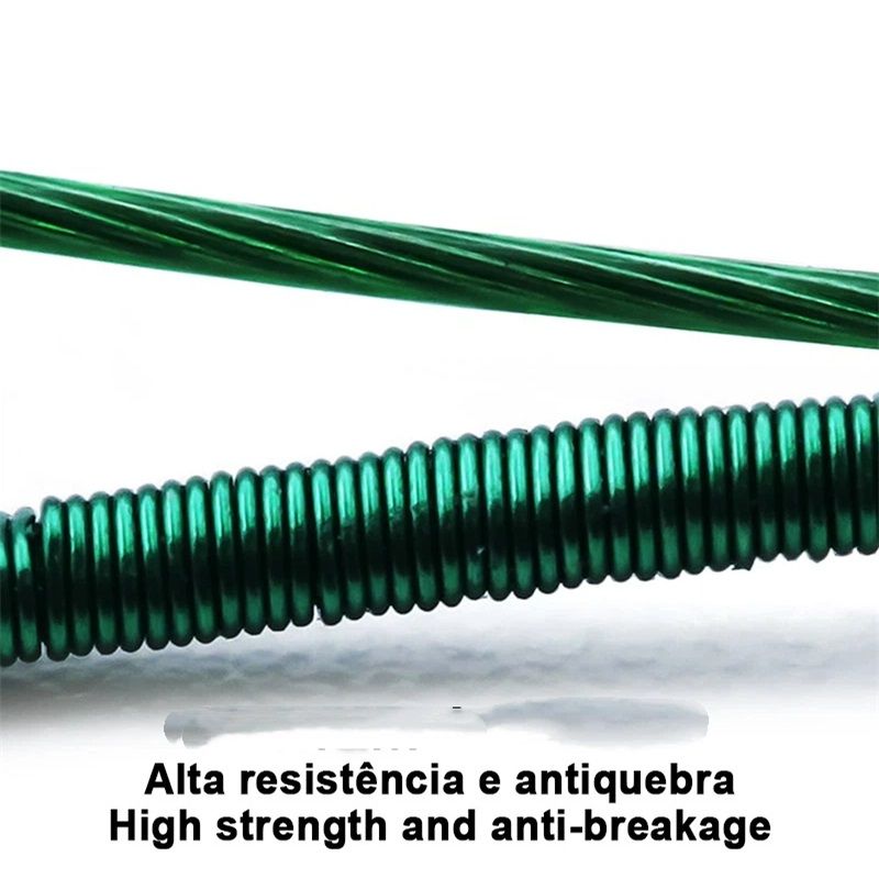 30pcs Fishing Wire Leaders Heavy Duty Fishing Stainless Steel Wire Leaders High Strength Fishing Leaders with Swivels and Snaps Green - Image 4