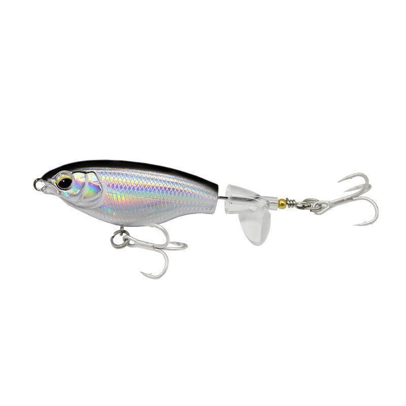 4pcs Top Water Fishing Lures Hooks,Lure for Freshwater or Saltwater, Floating Lures for Bass Catfish, Surface Wobble Bass Baits Teasers Fishing Gifts for Men - Image 1