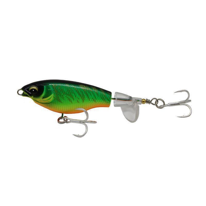 4pcs Top Water Fishing Lures Hooks,Lure for Freshwater or Saltwater, Floating Lures for Bass Catfish, Surface Wobble Bass Baits Teasers Fishing Gifts for Men - Image 2