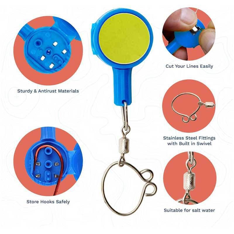 8pcs Fishing Knot Tying Tool | Protect from Fish Hooks | Tie Fishing Knots Easily | Cool Gadgets for Fishermen | Ice Fly Fishing | Fishing Accessories for Beginner Anglers | Nail Knot Tool - Image 2