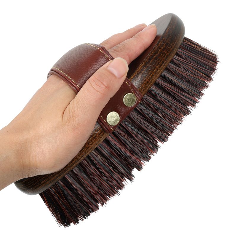 Class Handmade Equine Stiff Body Horse Brush. Professional Equine Grooming Tools. Effortlessly Removes Mud, Sweat and Dirt from Your Horses Hair. - Image 1