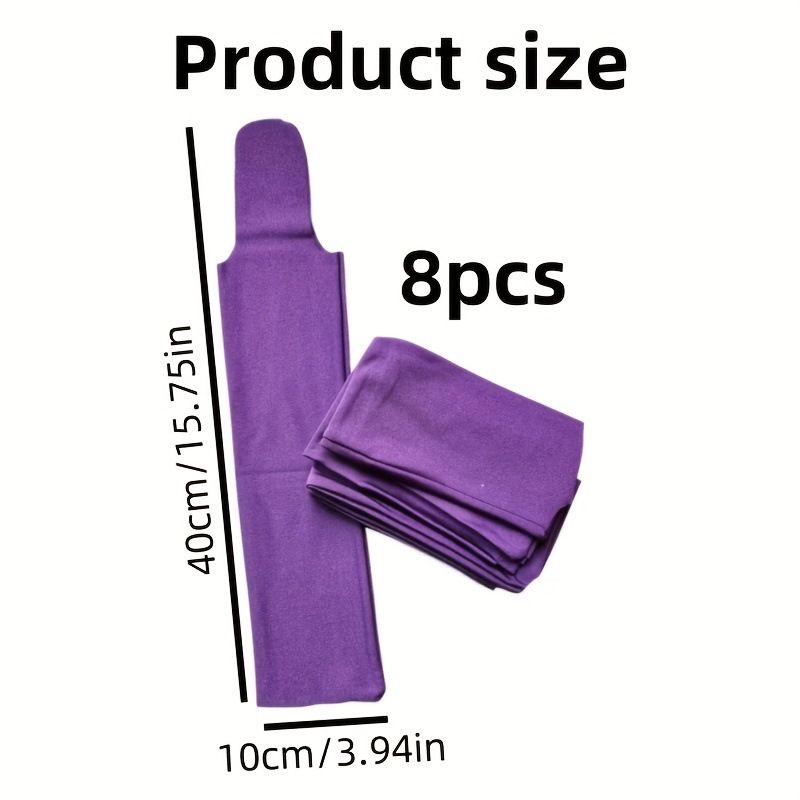 Protect Horse's Mane from Wind, Sun & Mud - Prevents Tangles, Rubbing Out and Breakage - Made with Nylon - Easy to Use and Washable - Set of 8  Purple; - Image 5