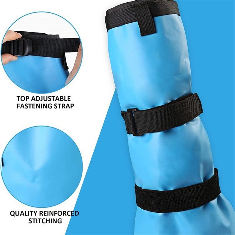 Easy Use Hoof Soaking Boot for Horse Soaker Bag Equine Soaking Boot Hooves Care Treatment Bucket Soaker Sack 3 Elastic Bands（32*4） - Image 2