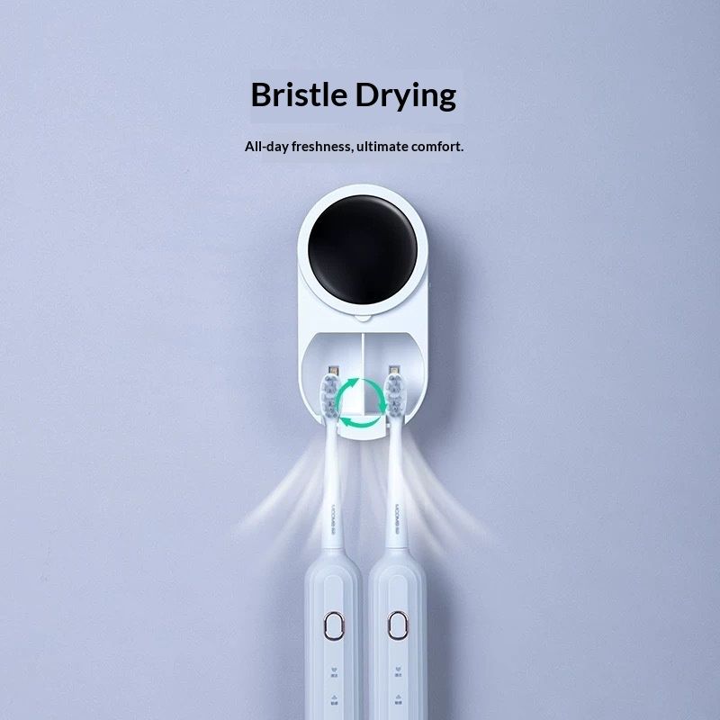 Toothbrush Cleaner & Toothbrush Holder, Cleaning and Air Drying, LED Smart Screen, Rechargeable Wall Mount Toothbrush Holder for Bathrooms - Image 3