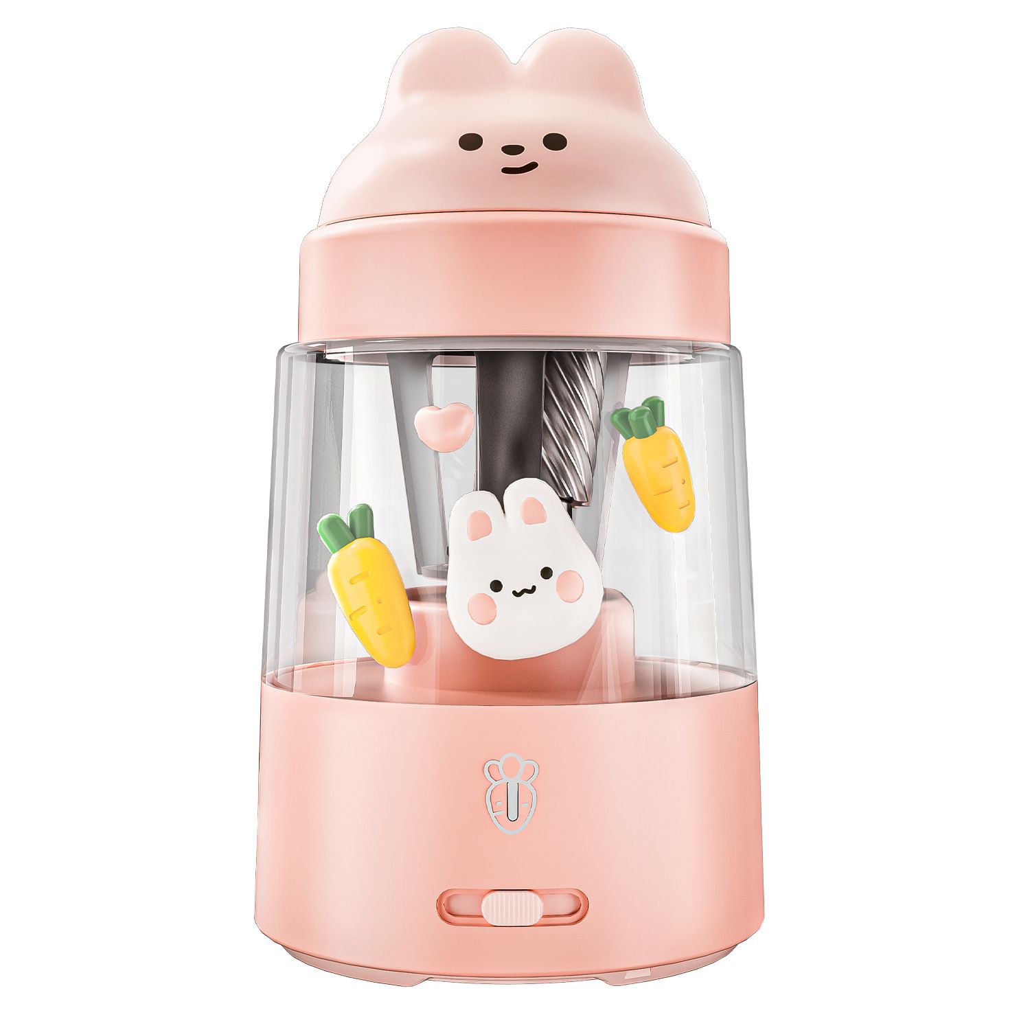 Colored Pencil Sharpener for Kids Gift, Rechargeable Electric Pencil Sharpener, Auto Stop, Classroom/Office/Home (Pink) - Image 1