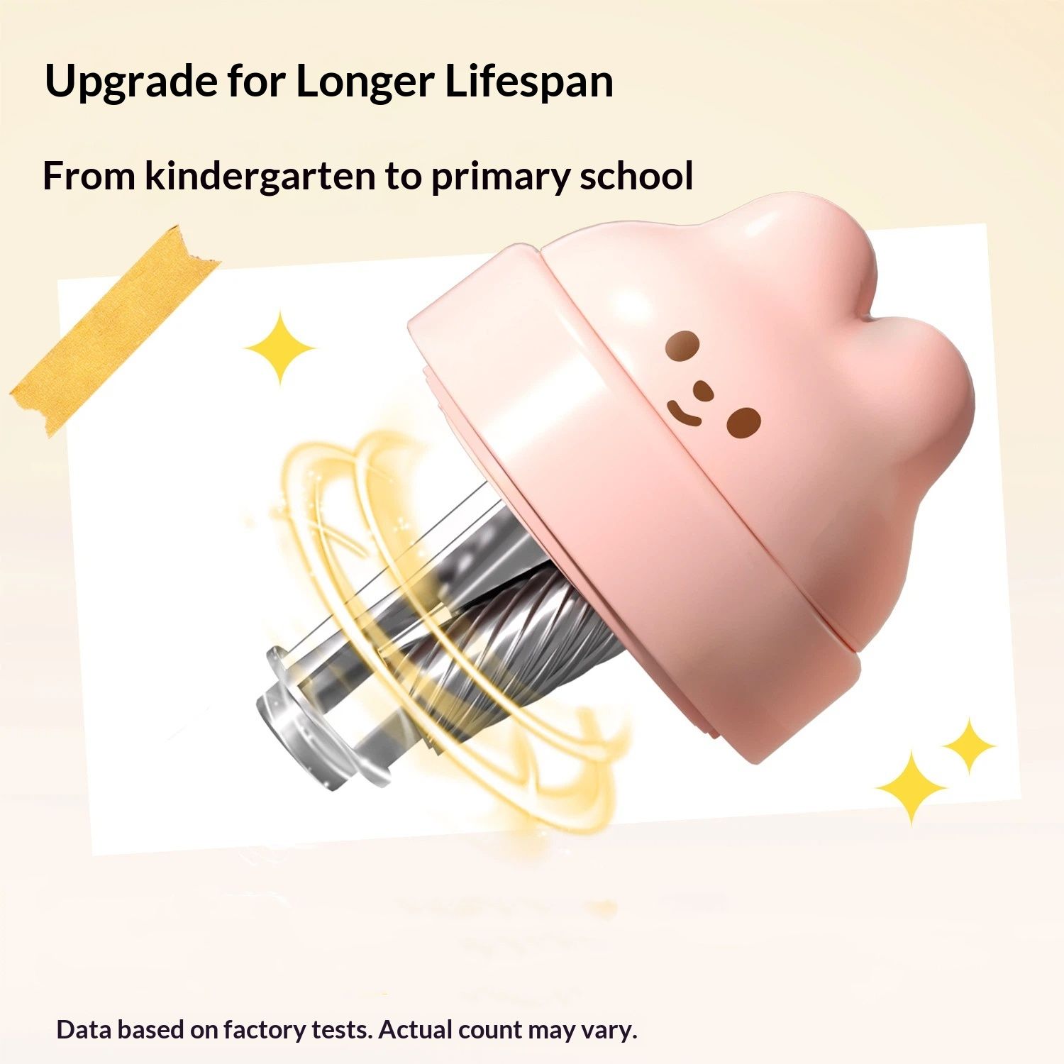 Colored Pencil Sharpener for Kids Gift, Rechargeable Electric Pencil Sharpener, Auto Stop, Classroom/Office/Home (Pink) - Image 5