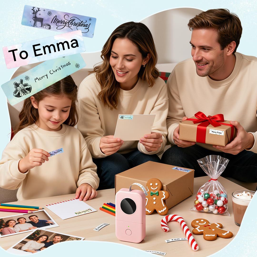 Label Maker Machine, D30 Portable Handheld Bluetooth Mini Label Printer, Multiple Templates Smartphone Thermal Small Label Maker for Kids School Items, Classroom Teacher Supplies, Easy to Use - Image 4