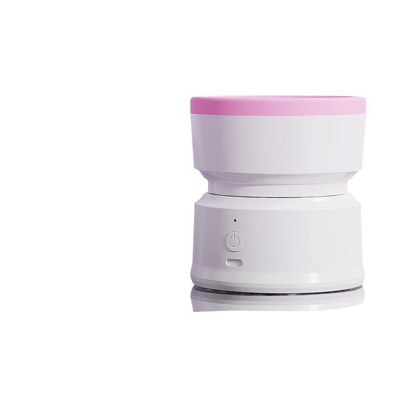 Pink Electric Makeup Brush Cleaner Machine, Silicone Brush Cleaner Machine Beauty Blender Cleanser For Beauty Makeup Brushes, Christmas Halloween Valentine's Day Gifts for Your Girls - Image 1