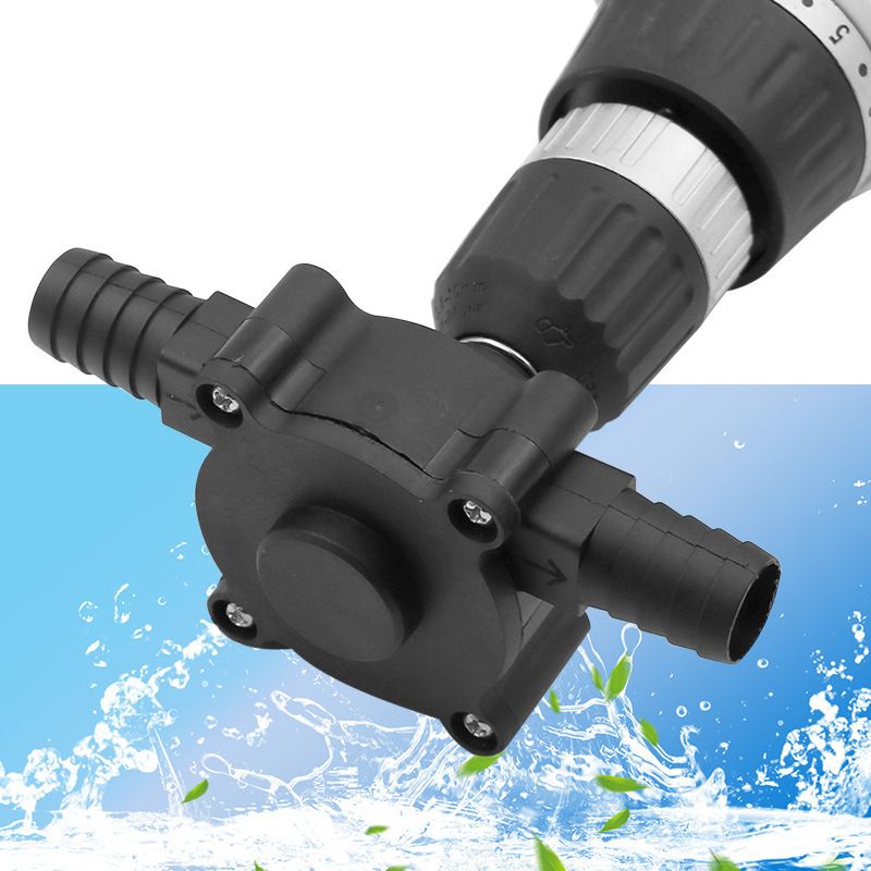 Hand Electric Drill Pump, Self-Priming Pump Electric Drill Small Household Home Water Transfer Pumps  Black - Image 4