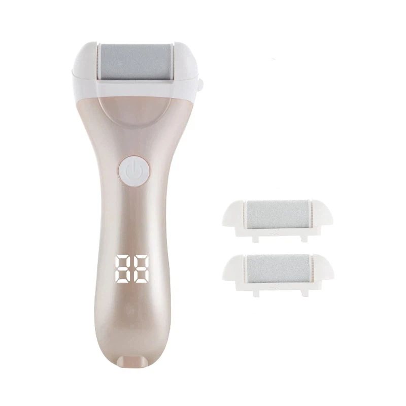 Callus Remover for Feet, Electric Foot File Callus Removers Rechargeable Waterproof Pedicure Tools Foot Scrubber Shaver Feet Care Tool for Cracked Heels Dead Skin （Golden） - Image 1