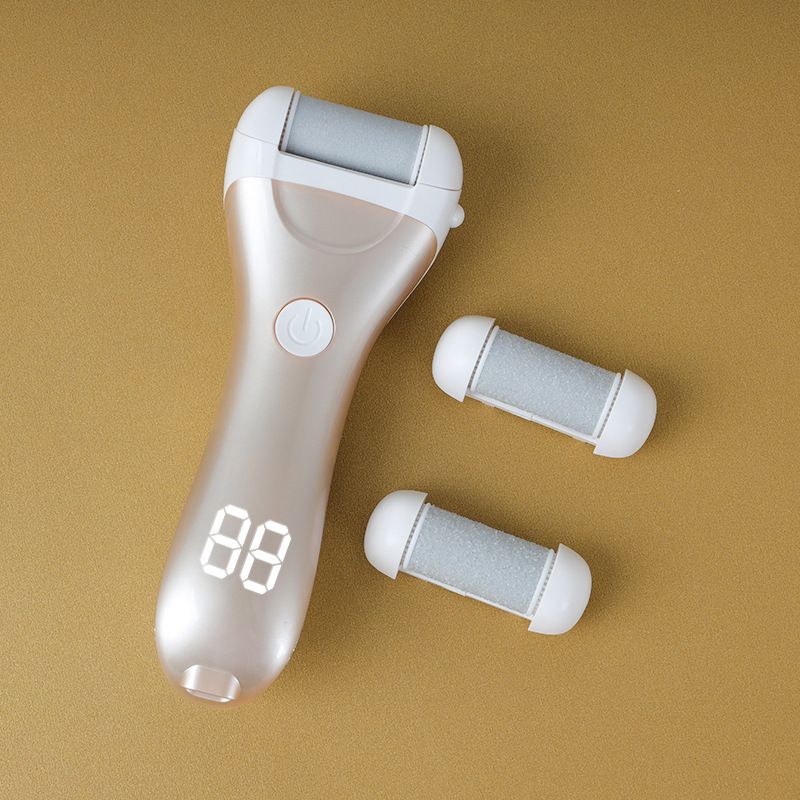 Callus Remover for Feet, Electric Foot File Callus Removers Rechargeable Waterproof Pedicure Tools Foot Scrubber Shaver Feet Care Tool for Cracked Heels Dead Skin （Golden） - Image 2
