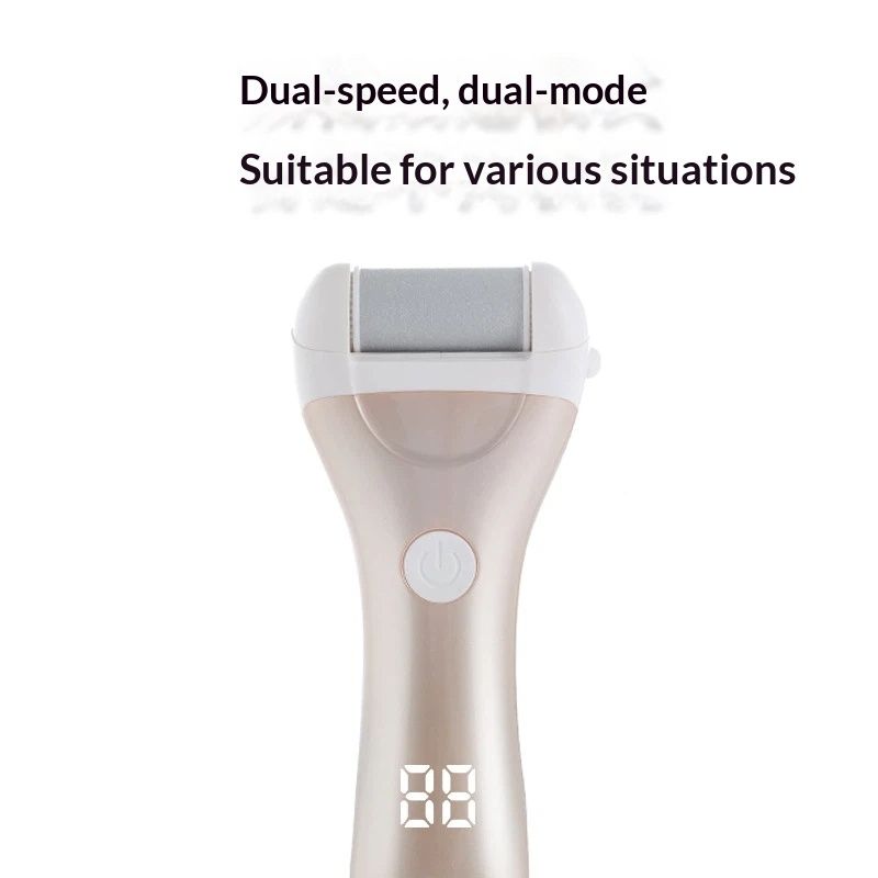 Callus Remover for Feet, Electric Foot File Callus Removers Rechargeable Waterproof Pedicure Tools Foot Scrubber Shaver Feet Care Tool for Cracked Heels Dead Skin （Golden） - Image 3