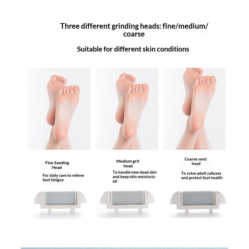 Callus Remover for Feet, Electric Foot File Callus Removers Rechargeable Waterproof Pedicure Tools Foot Scrubber Shaver Feet Care Tool for Cracked Heels Dead Skin （Golden） - Image 4