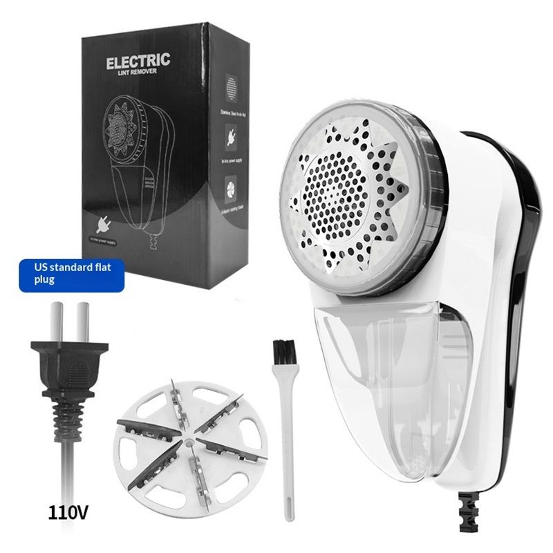 Washable Electric Fabric Shaver and Lint Remover, Rechargeable Sweater Defuzzer with 1 Free Extra Blades and brush, Quickly and Effectively Remove Fluff, Fuzz, Bobbles for Clothes, White - Image 1