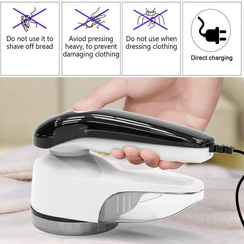 Washable Electric Fabric Shaver and Lint Remover, Rechargeable Sweater Defuzzer with 1 Free Extra Blades and brush, Quickly and Effectively Remove Fluff, Fuzz, Bobbles for Clothes, White - Image 4